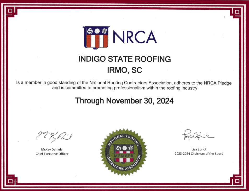 NRCA Certificate